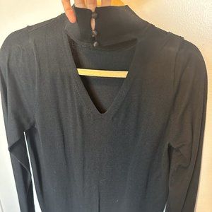 Turtleneck with Button Neck